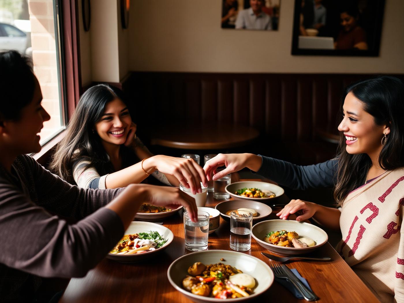Shared tables, long lunches